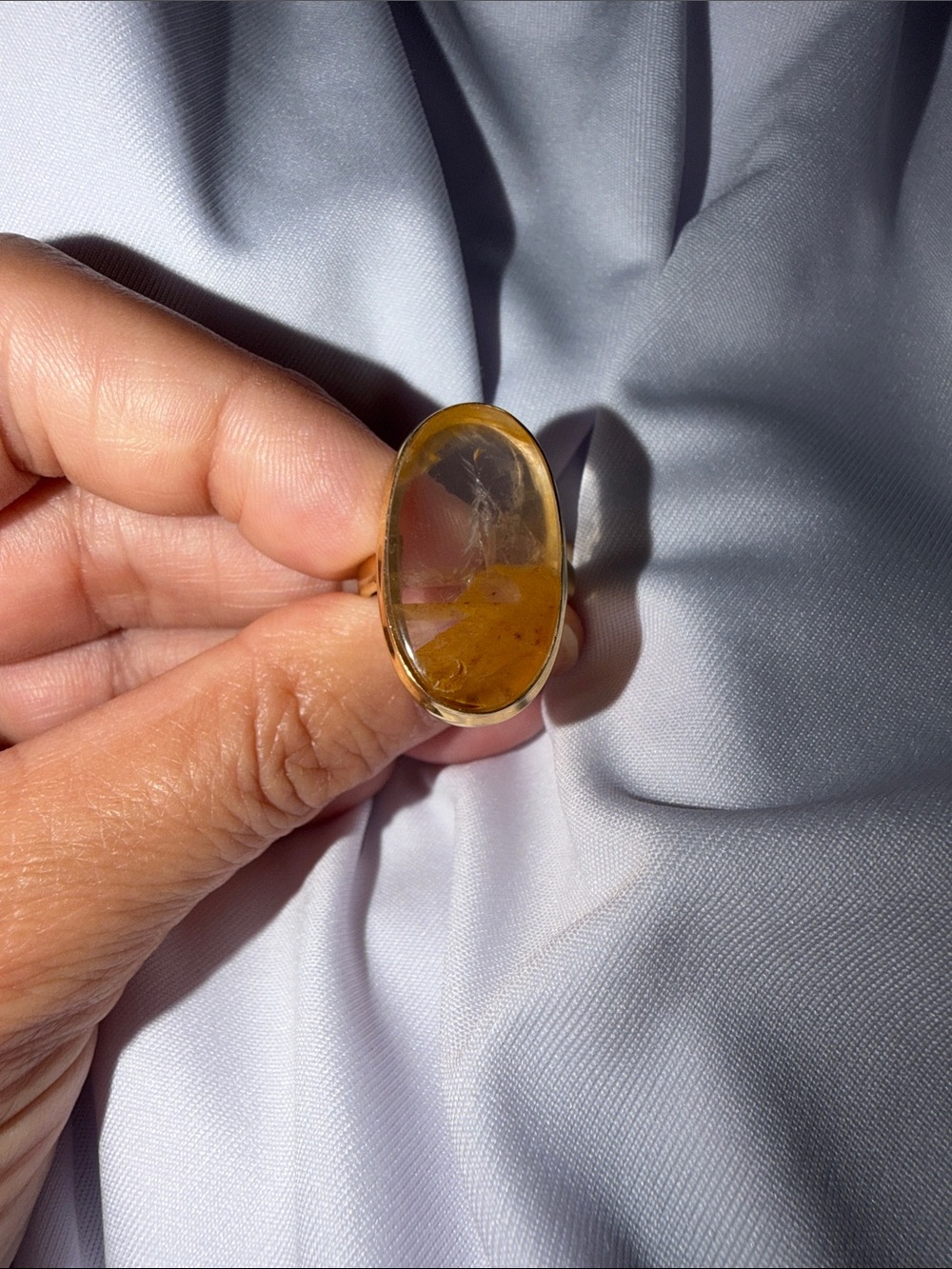 Golden Healer Ring .925 gold plated. Never worn